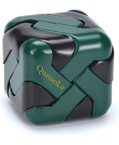 3D Square Three-Dimensional Puzzle Metal Smart Decompression Toy Green+black $49.27 - 3-D Puzzles