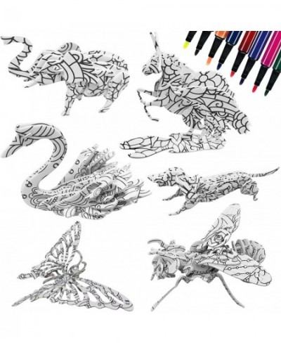 3D Puzzles Set of 6 | 3D Coloring Puzzles| Adult Crafts | Cool Cheap Stuff | Art Gifts | Arts and Crafts | DIY Kits for Teens...