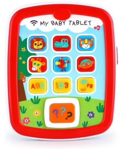 Toddler Learning Tablet for 1 Year Old Baby Ipad for 6M -12M -18M+ with Music & Light Travel Toy Tablet with Easy ABC Toy Num...