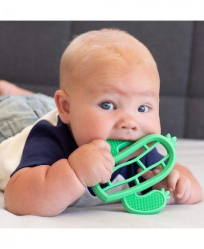 100% Soft Silicone Teether with Massaging Bristles: 3M+ Characters Vary Multi $14.75 - Baby Teether Toys