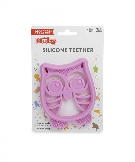 100% Soft Silicone Teether with Massaging Bristles: 3M+ Characters Vary Multi $14.75 - Baby Teether Toys