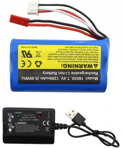 7.4V 1200mAh Spare Rechargeable Battery Pack for Remote Control High Speed Car SG 1603 High-Capacity Lithium Ion Battery with...