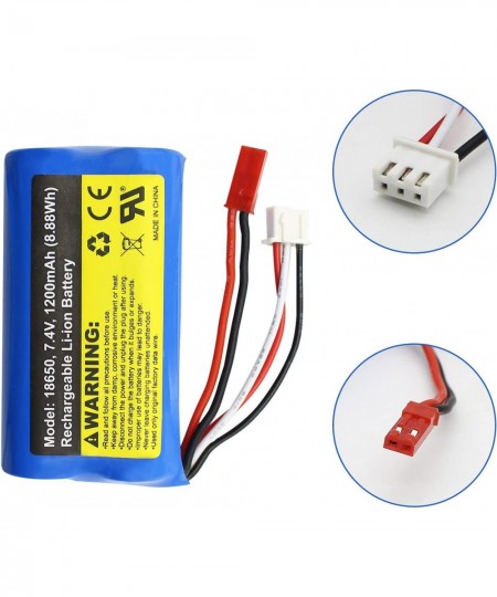 7.4V 1200mAh Spare Rechargeable Battery Pack for Remote Control High Speed Car SG 1603 High-Capacity Lithium Ion Battery with...