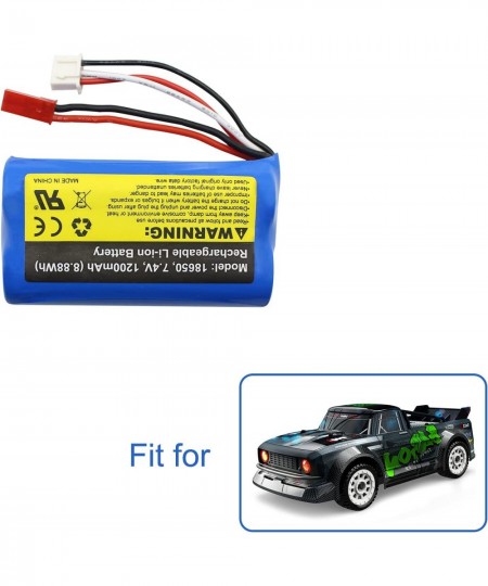 7.4V 1200mAh Spare Rechargeable Battery Pack for Remote Control High Speed Car SG 1603 High-Capacity Lithium Ion Battery with...