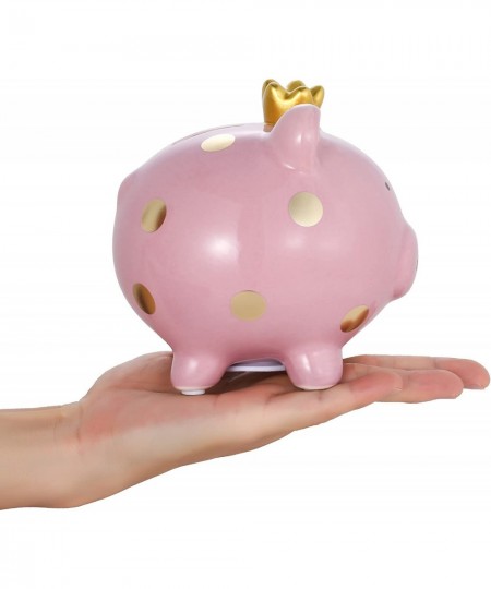 Ceramic Piggy Bank for Adults Spotted Pig Savings Money Jar for Coins Boys and Girls Birthday (Pink One Size) $43.33 - Kids' ...