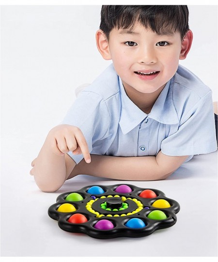 Flower Fidget Toy Bubble Magic Dish Toys Sensory Dimple Digit Fidget Toy for Kids Adults Anxiety Autism Toy Black $21.18 - Fi...