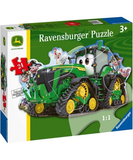 John Deere Tractor 24 Piece Shaped Floor Jigsaw Puzzle for Kids - 05172 - Every Piece is Unique Pieces Fit Together Perfectly...