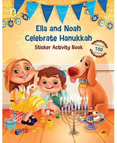 Ella and Noah Celebrate Hanukkah - Sticker Activity Book [New Edition] (150+ Stickers with Matching Scenes Coloring Matching ...