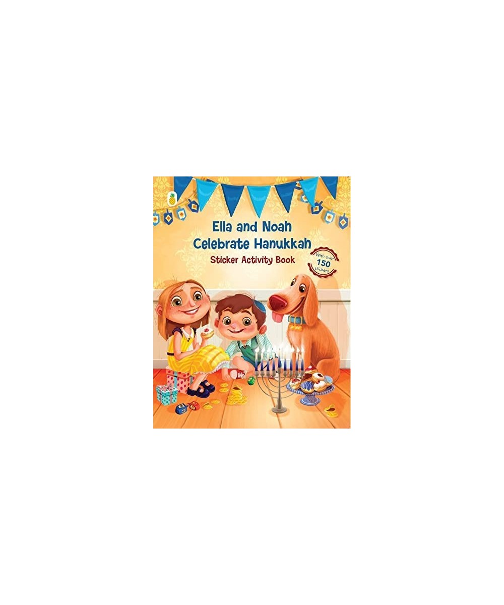 Ella and Noah Celebrate Hanukkah - Sticker Activity Book [New Edition] (150+ Stickers with Matching Scenes Coloring Matching ...