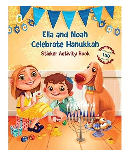 Ella and Noah Celebrate Hanukkah - Sticker Activity Book [New Edition] (150+ Stickers with Matching Scenes Coloring Matching ...