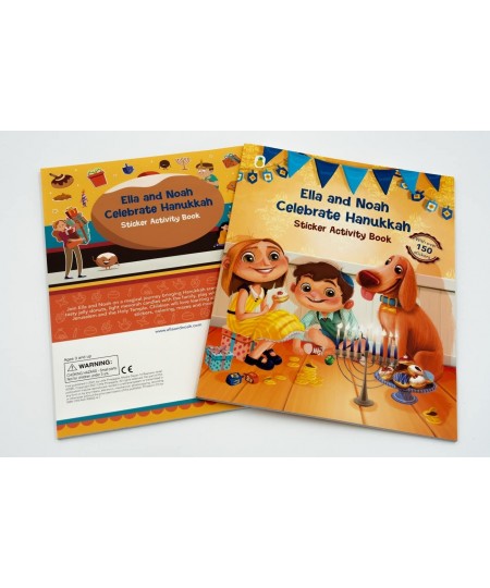 Ella and Noah Celebrate Hanukkah - Sticker Activity Book [New Edition] (150+ Stickers with Matching Scenes Coloring Matching ...