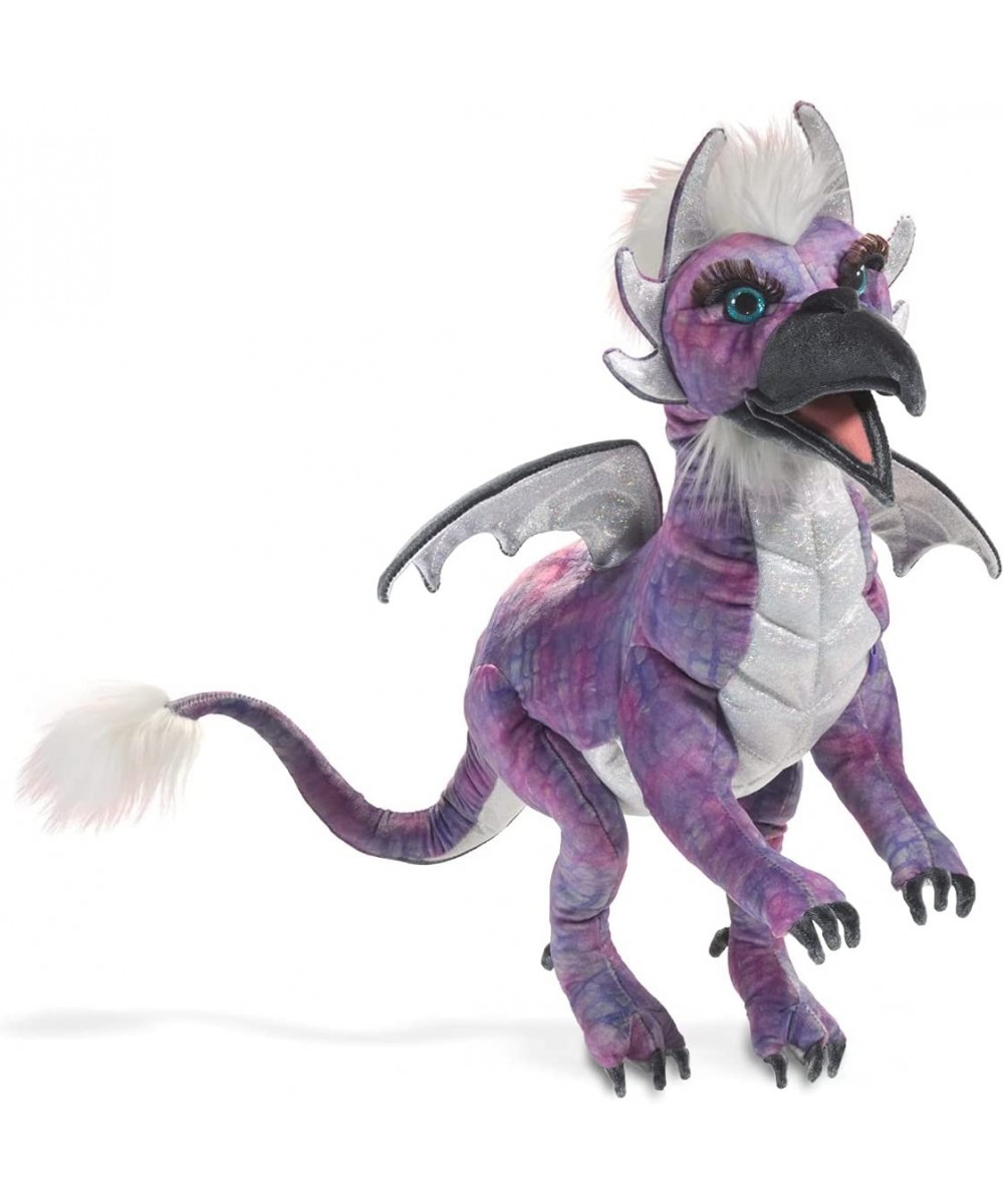 Beaked Dragon Hand Puppet Purple Black White $88.14 - Hand Puppets