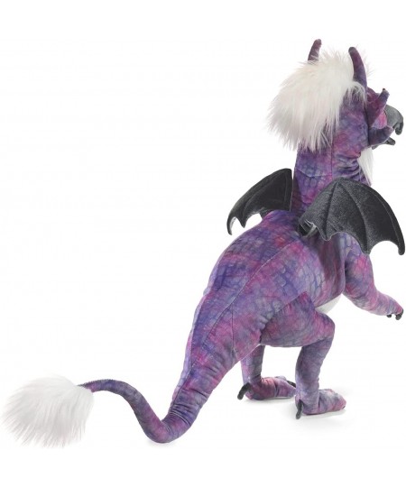 Beaked Dragon Hand Puppet Purple Black White $88.14 - Hand Puppets