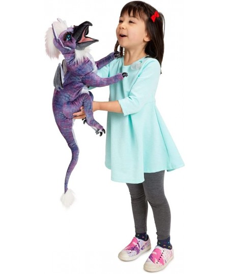 Beaked Dragon Hand Puppet Purple Black White $88.14 - Hand Puppets