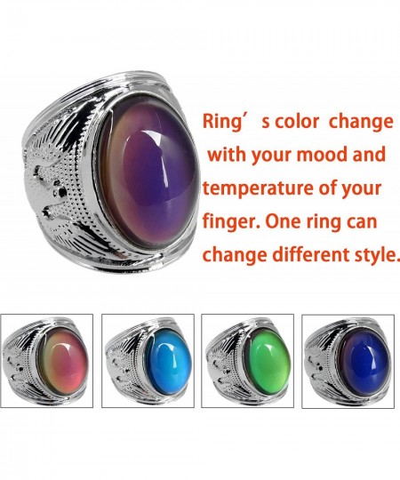 Mood Rings King of Eagle Color Change Emotional Feeling Endless Rainbow with Box $17.38 - Kids' Dress-Up Accessories