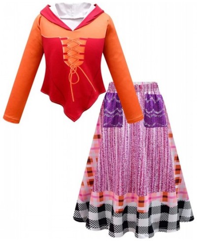 Girls Sarah Sanderson Costume Witch Halloween Cosplay Dress 5-12Y $49.22 - Kids' Costumes