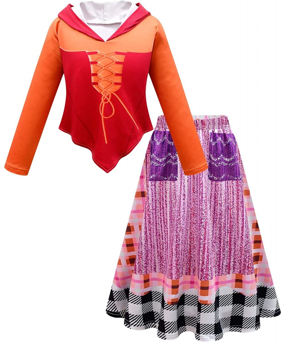 Girls Sarah Sanderson Costume Witch Halloween Cosplay Dress 5-12Y $49.22 - Kids' Costumes