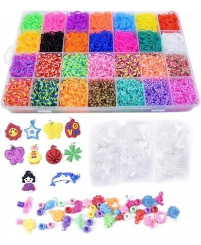 TUEPULL Colorful Rubber Band Bracelet Loom Refill Kit for Kids with Storage Case Box 10800+ pcs $33.41 - Craft Kits