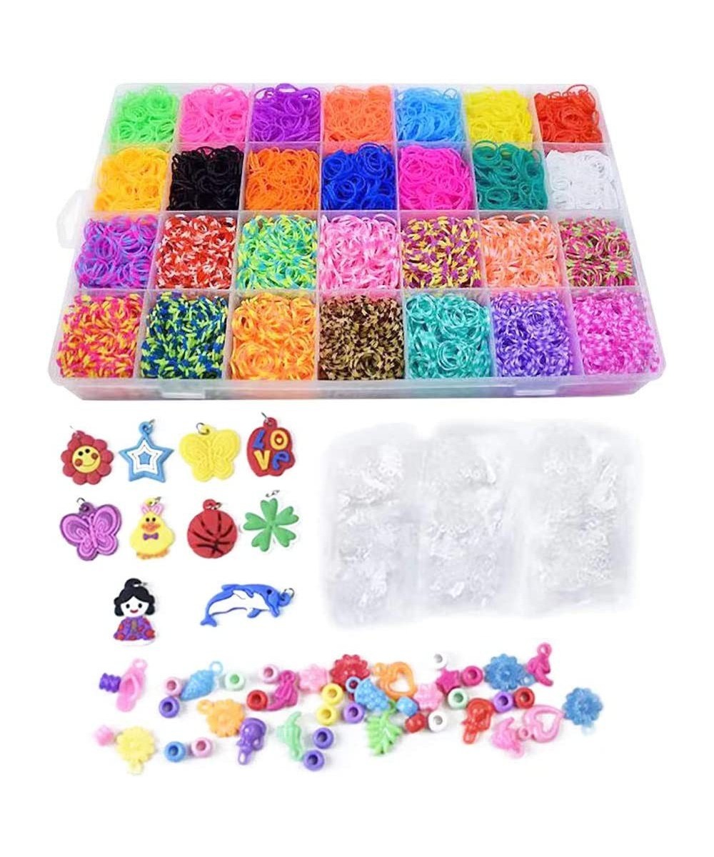 TUEPULL Colorful Rubber Band Bracelet Loom Refill Kit for Kids with Storage Case Box 10800+ pcs $33.41 - Craft Kits