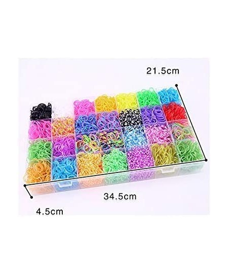 TUEPULL Colorful Rubber Band Bracelet Loom Refill Kit for Kids with Storage Case Box 10800+ pcs $33.41 - Craft Kits