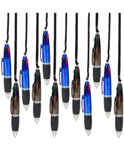 Shuttle Pen Necklace for Kids Set of 12 Cool Pens with 4 Ink Colors in Each Back to School Stationery Supplies Birthday Party...