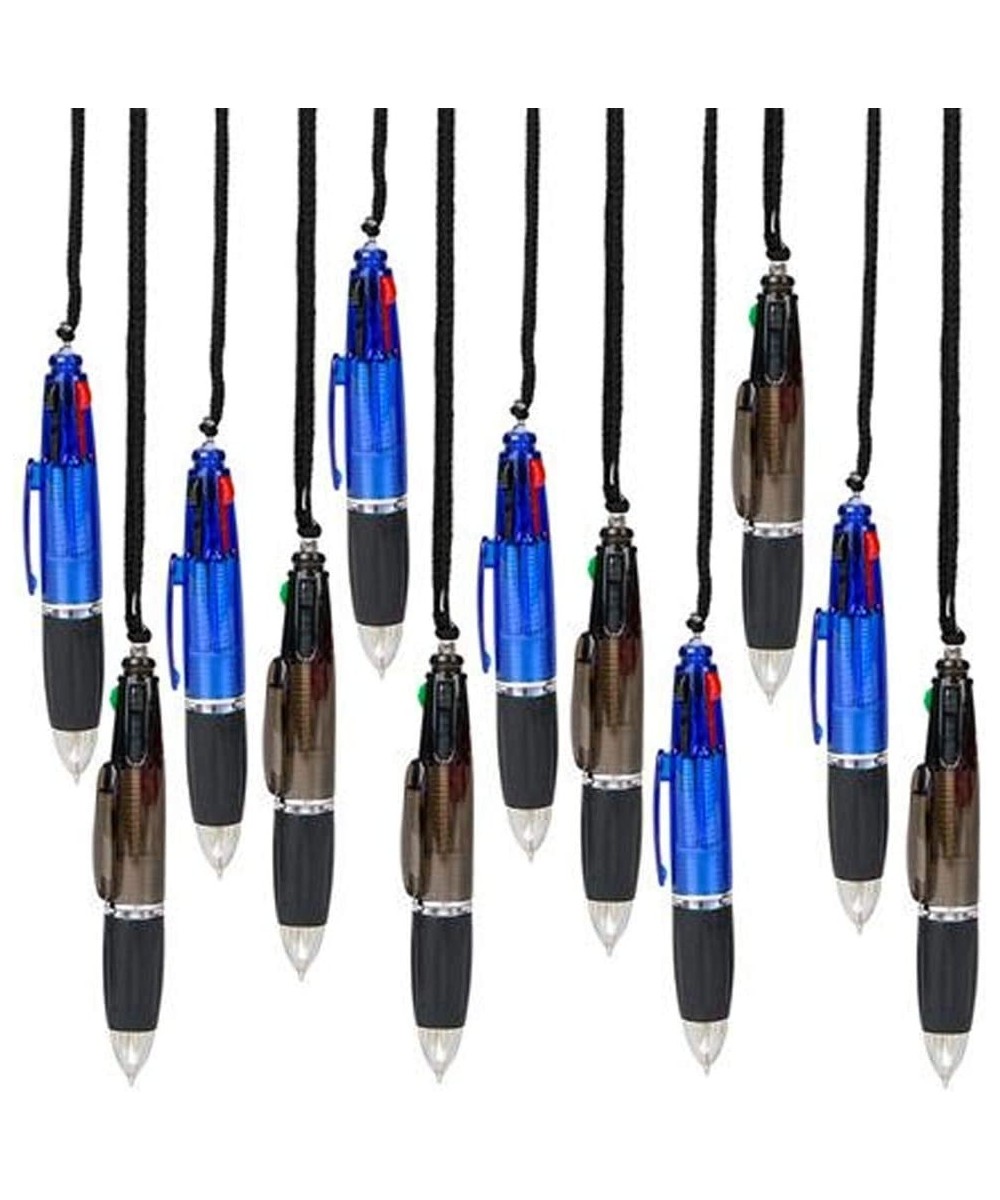 Shuttle Pen Necklace for Kids Set of 12 Cool Pens with 4 Ink Colors in Each Back to School Stationery Supplies Birthday Party...