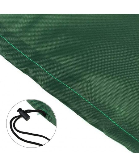 Sandbox Cover with Drawstring Square Dustproof Protection Beach Sandbox Canopy Waterproof Sandpit Pool Cover (Green 78.74" x ...