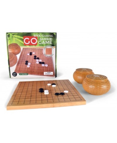 Beginner’s Go Game Set with Reversible Bamboo 13 x 13 / 9 x 9 Grid Go Board Bowls & Single Convex Melamine Stones $84.34 - Bo...