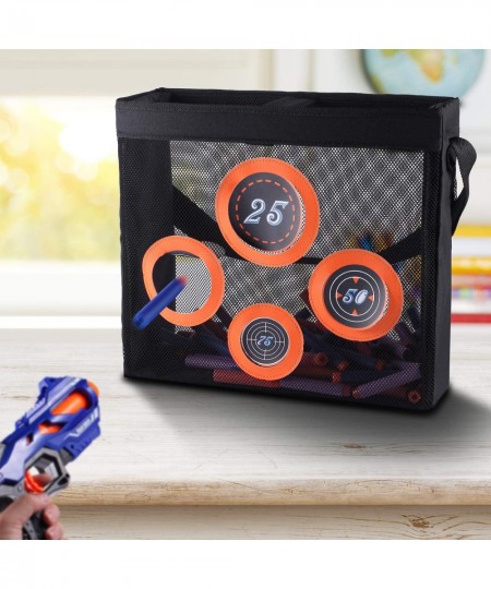 Portable Shooting Practice Target Toy Storage Mesh Bag Compatible with Nerf Darts for Kids 6+ $21.81 - Toy Foam Blasters & Guns