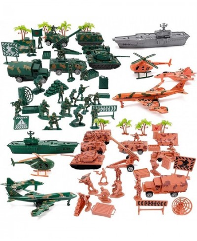 Military Air Force Navy Deluxe Action Figures Army Men Soldiers Playset with Scaled Vehicles (73 pcs) $41.31 - Play Figure Pl...