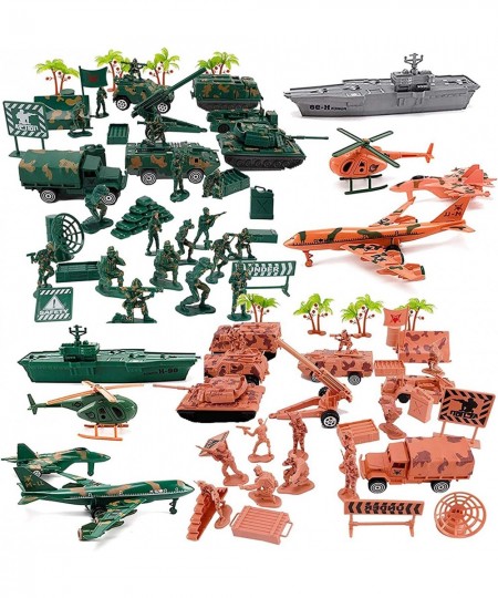 Military Air Force Navy Deluxe Action Figures Army Men Soldiers Playset with Scaled Vehicles (73 pcs) $41.31 - Play Figure Pl...