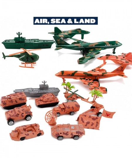 Military Air Force Navy Deluxe Action Figures Army Men Soldiers Playset with Scaled Vehicles (73 pcs) $41.31 - Play Figure Pl...