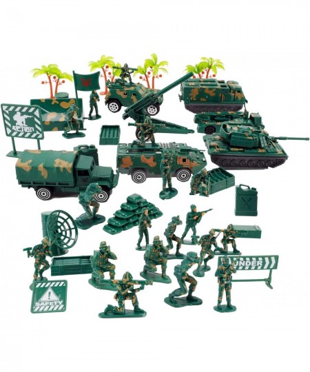 Military Air Force Navy Deluxe Action Figures Army Men Soldiers Playset with Scaled Vehicles (73 pcs) $41.31 - Play Figure Pl...