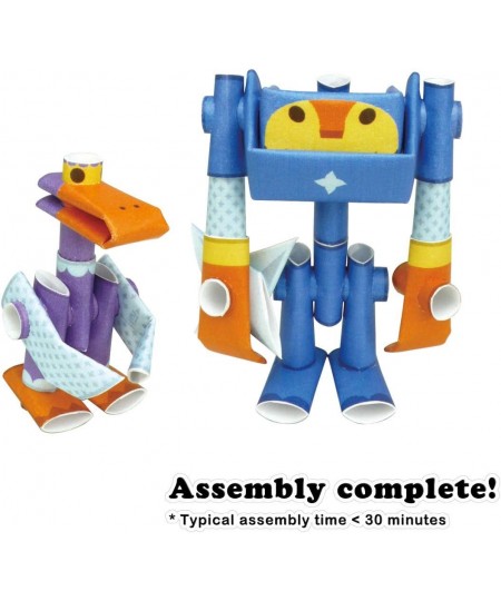 Smoke & Bill Ninja Mates - Japanese 3D Paper Puzzle DIY Robot kit for Kids and Origami Kit for Adults $38.77 - Craft Kits