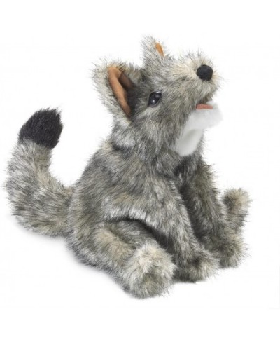 Small Coyote Hand Puppet Gray White Black $36.46 - Hand Puppets