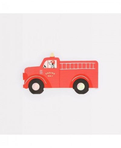 Fire Truck Napkins (Pack of 16) $16.10 - Kids' Party Tableware