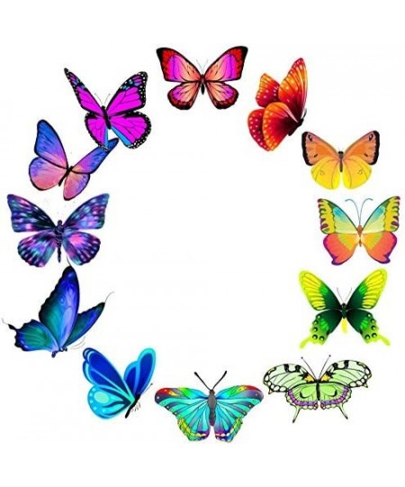 Butterfly Stickers / 50PCS Beautiful Butterfly Insect Stickers for laptops Skateboards Kettles Phone scrapbooks Colorful Butt...