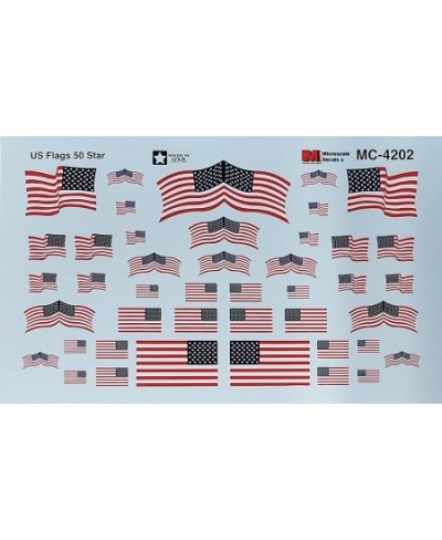 Microscale HO Scale US Flags 50-Star 1960+ $18.46 - Toy Vehicle Playsets