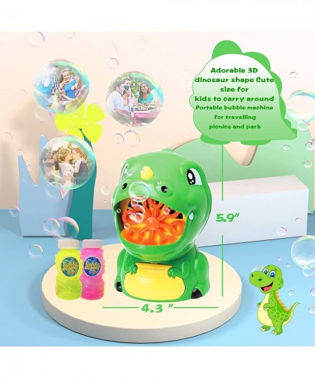 Bubble Machine Bubble Blower for Kids - 1000+ Bubbles per Min Automatic Electric Frog Bubble Maker Toys with 2 Bottles of Bub...