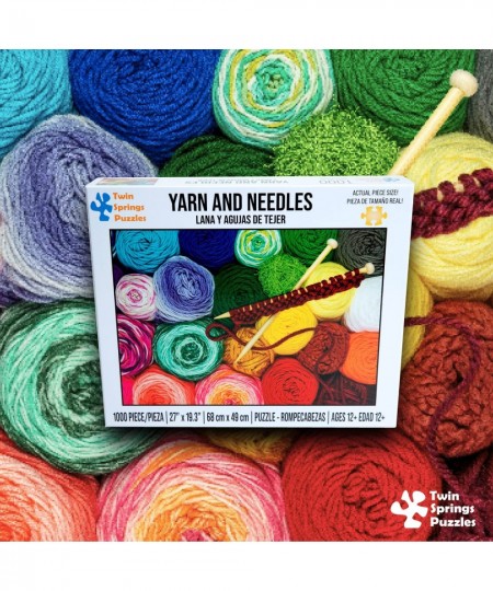 Yarn and Needles | Twin Springs Puzzles 1000 Piece Jigsaw Puzzle $22.59 - Jigsaw Puzzles