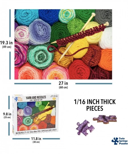 Yarn and Needles | Twin Springs Puzzles 1000 Piece Jigsaw Puzzle $22.59 - Jigsaw Puzzles