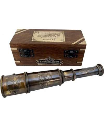 Be Strong and Courageous Do Not Be Afraid Engraved Telescope with Wooden Box The Scripture Joshua 1:9 Engraved Gifts Confirma...