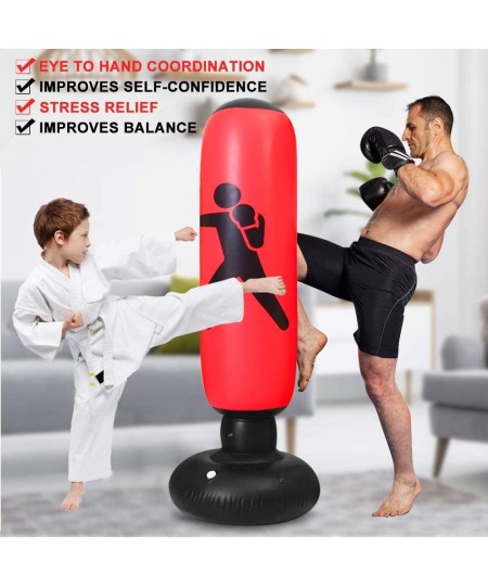 Christmas Inflatable Punching Bag for Kids Boxing Bag for Kids and Adults Kids Punching Bag with Stand Bounce Back Free Stand...