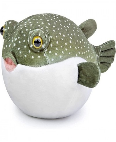 Super Cute Pufferfish Plush Toy 8 Inch Green Very Soft Realistic Plush Stuffed Animal Figures for Kids Christmas Birthday Gif...