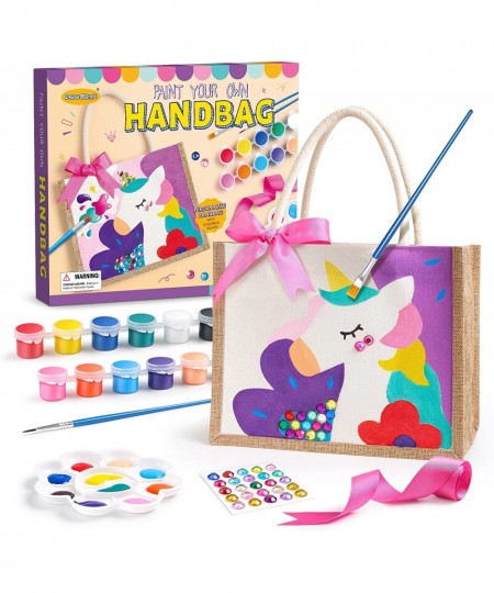 Painting Kit Paint Your Own Handbag Arts and Crafts for Girls Art Activities & DIY Personalized Handbag Great Gifts for Girls...