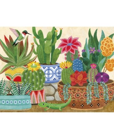 Succulents Collection - Stephanie's Succulents - 300 Piece Oversized Jigsaw Puzzle $21.41 - Jigsaw Puzzles