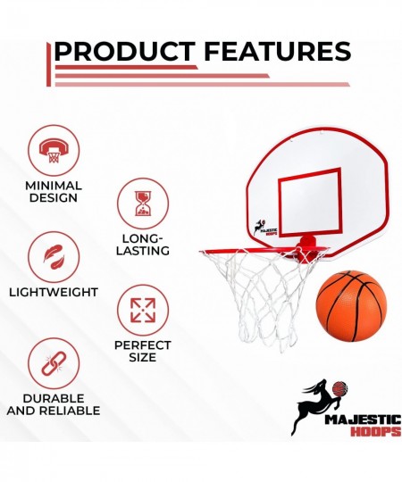 Mini Basketball Hoop - Indoor Basketball Hoop – Durable Plastic Basketball Hoop Indoor for Kids and Adults – No Assembling – ...