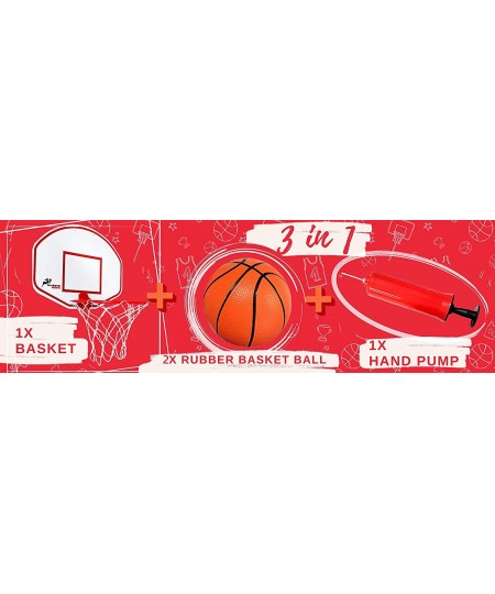 Mini Basketball Hoop - Indoor Basketball Hoop – Durable Plastic Basketball Hoop Indoor for Kids and Adults – No Assembling – ...