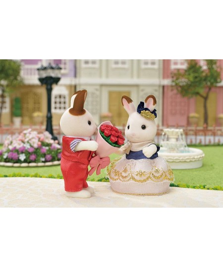 Town Series Cute Couple Set Set of 2 Collectible Doll Figures with Fashion and Floral Accessories $40.47 - Doll Playsets