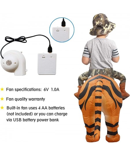 Inflatable Costume for Kids Halloween Costumes Boys Girls Tiger Rider Blow Up Costume for Unisex Godzilla Toy $60.83 - Kids' ...